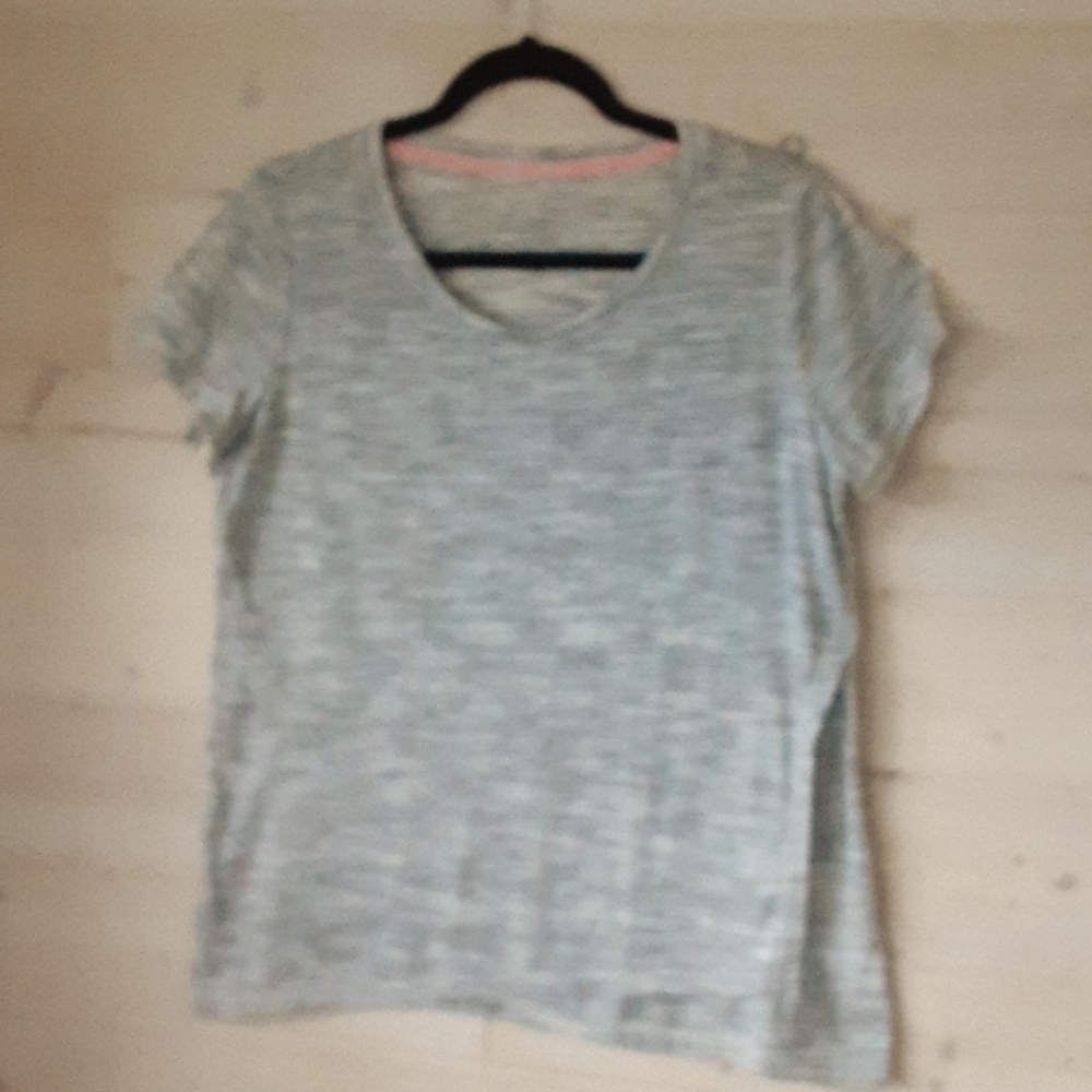Calvin Klein Performance Tee.  Size Medium Woman's, Gray, Black and White.